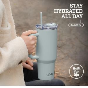 Stainless steel 40oz tumbler grey